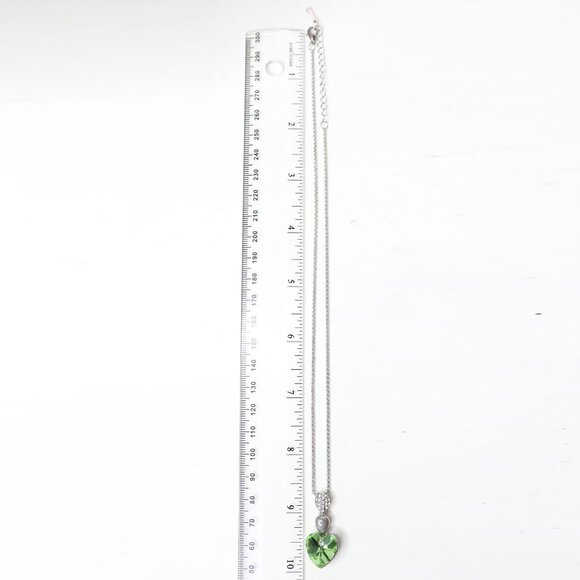 Swarovski Elements Crystal Heart Pendant & Necklace 18KRGP Gold Plated Rhinstone - Picture 7 of 12